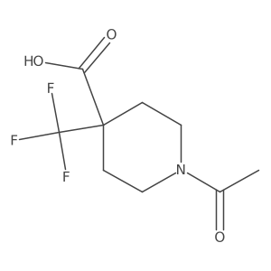 1-Acetyl-4-(trifluoromethyl)piperidine-4-carboxylic acid Structure