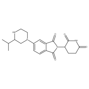 2-(2,6-dioxopiperidin-3-yl)-5-[(3S)-3-(propan-2-yl)piperazin-1-yl]-2,3-dihydro-1H-isoindole-1,3-dione Structure
