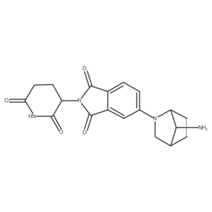 rac-5-[(1R,4R,7R)-7-amino-2-azabicyclo[2.2.1]heptan-2-yl]-2-(2,6-dioxopiperidin-3-yl)-2,3-dihydro-1H-isoindole-1,3-dione Structure