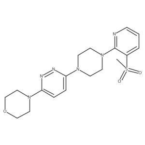 4-{6-[4-(3-Methanesulfonylpyridin-2-yl)piperazin-1-yl]pyridazin-3-yl}morpholine Structure