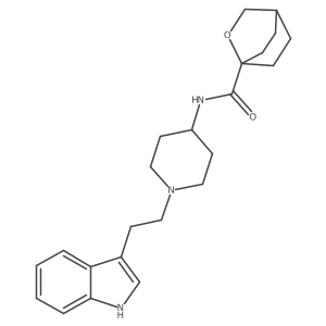 N-{1-[2-(1H-indol-3-yl)ethyl]piperidin-4-yl}-2-oxabicyclo[2.2.2]octane-1-carboxamide Structure