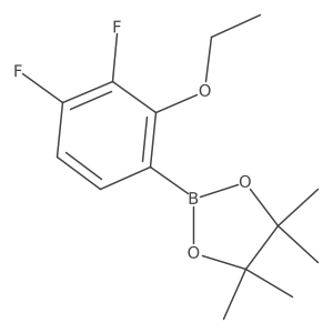 3,4-Difluoro-2-ethoxyphenylboronic acid pinacol ester结构式