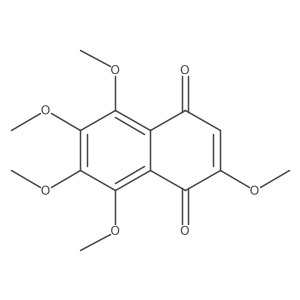 2,5,6,7,8-Pentamethoxy-1,4-naphthalenedione结构式