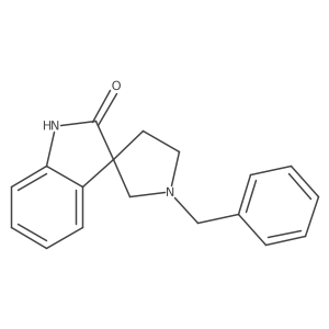 1'-Benzylspiro[indoline-3,3'-pyrrolidin]-2-one结构式