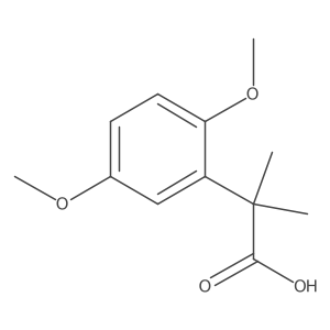 2-(2,5-Dimethoxyphenyl)-2-methylpropanoic acid结构式
