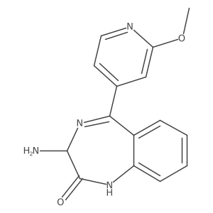 3-amino-5-(2-methoxypyridin-4-yl)-2-oxo-2,3-dihydro-1H-benzo[e][1,4]diazepine Structure