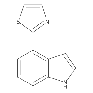 4-thiazol-2-yl-1H-indole结构式