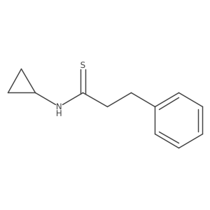 n-Cyclopropyl-3-phenylpropanethioamide结构式