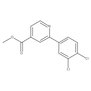 2-(3,4-Dichloro-phenyl)-isonicotinic acid methyl ester Structure
