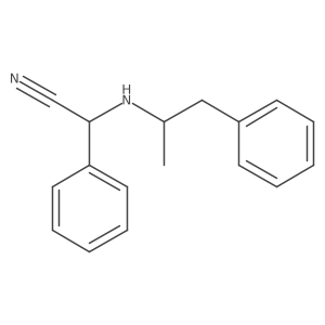 (2R)-Phenyl{[(2R)-1-phenyl-2-propanyl]amino}acetonitrile Structure