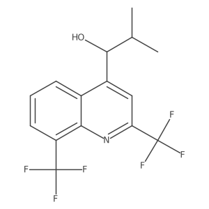 I+/--(1-Methylethyl)-2,8-bis(trifluoromethyl)-4-quinolinemethanol Structure