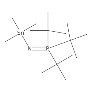 1,1,1-Trimethyl-N-[tris(1,1-dimethylethyl)phosphoranylidene]stannanamine Structure