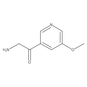 2-Amino-1-(5-methoxypyridin-3-yl)ethan-1-one结构式