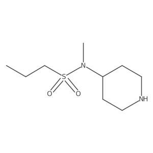 N-Methyl-N-4-piperidinyl-1-propanesulfonamide结构式