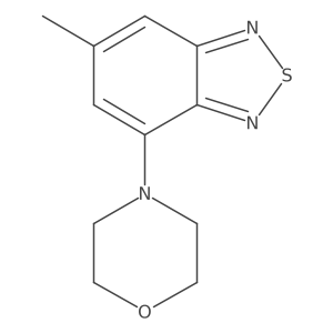 6-Methyl-4-(4-morpholinyl)-2,1,3-benzothiadiazole结构式