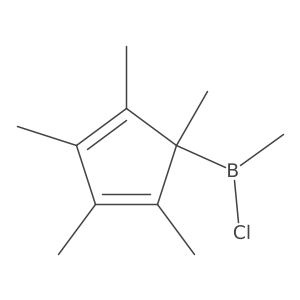 Chloromethyl(1,2,3,4,5-pentamethyl-2,4-cyclopentadien-1-yl)borane Structure