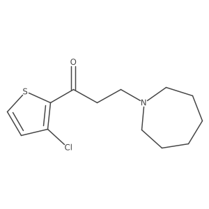 1-(3-Chloro-2-thienyl)-3-(hexahydro-1H-azepin-1-yl)-1-propanone结构式