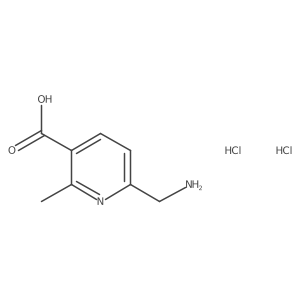 6-(Aminomethyl)-2-methylpyridine-3-carboxylic acid dihydrochloride Structure