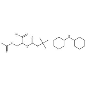 Boc-Ser(Ac)-OH DCHA Structure