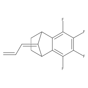5,6,7,8-Tetrafluoro-1,2,3,4-tetrahydro-9-(2-propen-1-ylidene)-1,4-methanonaphthalene结构式