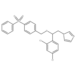 1-[2-(2,4-dichlorophenyl)-2-{[4-(phenylsulfonyl)benzyl]oxy}ethyl]-1H-imidazole结构式