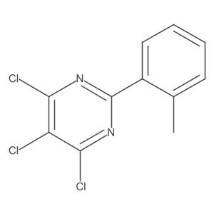 4,5,6-Trichloro-2-(2-methylphenyl)pyrimidine Structure
