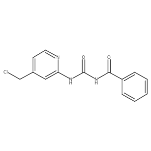 N-[[[4-(chloromethyl)-2-pyridinyl]amino]carbonyl]benzamide结构式