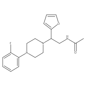 N-(2-(4-(2-fluorophenyl)piperazin-1-yl)-2-(furan-2-yl)ethyl)acetamide Structure