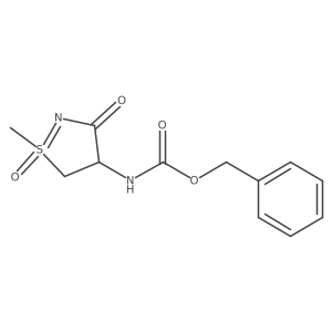 Carbamic acid, (4,5-dihydro-1-methyl-1-oxido-3-oxo-3H-1I>>4-isothiazol-4-yl)-, phenylmethyl ester, (R)- Structure