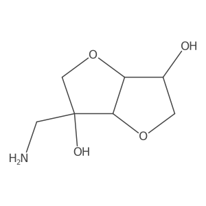 2-C-(Aminomethyl)-1,4:3,6-dianhydro-D-mannitol Structure
