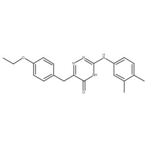 3-[(3,4-Dimethylphenyl)amino]-6-(4-ethoxybenzyl)-1,2,4-triazin-5-ol Structure