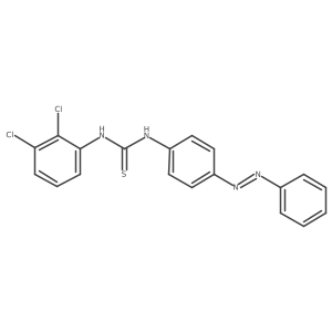 Thiourea, N-(2,3-dichlorophenyl)-N'-[4-(2-phenyldiazenyl)phenyl]- Structure
