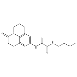N-(2-methoxyethyl)-N'-{2-oxo-1-azatricyclo[7.3.1.0^{5,13}]trideca-5,7,9(13)-trien-7-yl}ethanediamide结构式