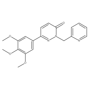 2-(pyridin-2-ylmethyl)-6-(3,4,5-trimethoxyphenyl)pyridazin-3(2H)-one结构式