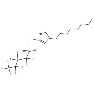 1-Methyl-3-octylimidazolium perfluorobutanesulfonate结构式