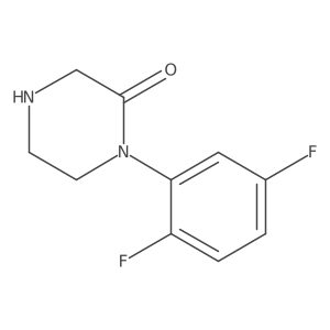 1-(2,5-Difluoro-phenyl)-piperazin-2-one Structure