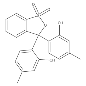 2,2'-(1,1-Dioxido-3H-2,1-benzoxathiol-3-ylidene)bis[5-methylphenol] Structure