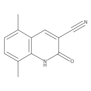 2-Hydroxy-5,8-dimethyl-quinoline-3-carbonitrile Structure
