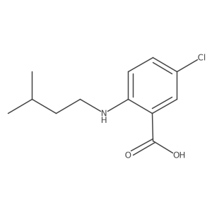 5-Chloro-2-[(3-methylbutyl)amino]benzoic acid Structure