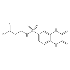 3-{[(2,3-Dioxo-1,2,3,4-tetrahydroquinoxalin-6-YL)-sulfonyl]amino}propanoic acid结构式
