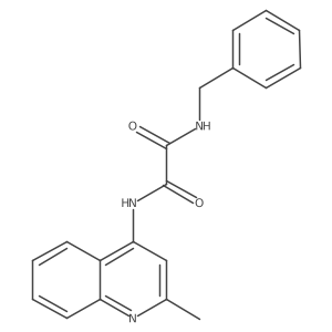 N'-benzyl-N-(2-methylquinolin-4-yl)ethanediamide Structure