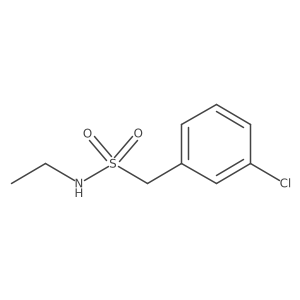 1-(3-chlorophenyl)-N-ethylmethanesulfonamide结构式