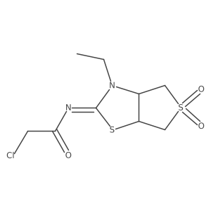 2-chloro-N-[(2E)-3-ethyl-5,5-dioxidotetrahydrothieno[3,4-d][1,3]thiazol-2(3H)-ylidene]acetamide Structure