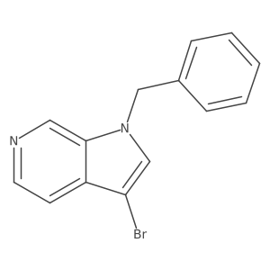 1-Benzyl-3-bromopyrrolo[2,3-c]pyridine结构式