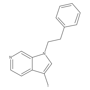 3-Iodo-1-(2-phenylethyl)-1h-pyrrolo[2,3-c]pyridine结构式