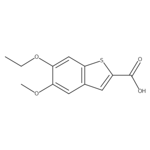 6-Ethoxy-5-methoxy-benzo[b]thiophene-2-carboxylic acid结构式