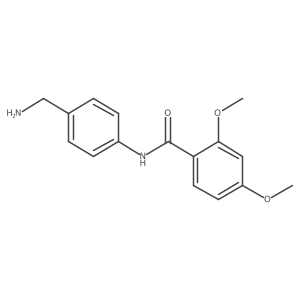 N-[4-(Aminomethyl)phenyl]-2,4-dimethoxybenzamide Structure