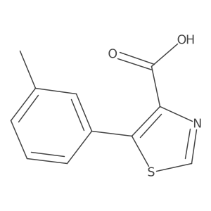 5-m-Tolyl-thiazole-4-carboxylic acid结构式