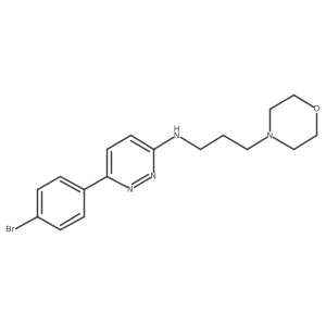 6-(4-bromophenyl)-N-[3-(morpholin-4-yl)propyl]pyridazin-3-amine结构式