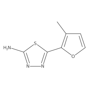5-(3-Methylfuran-2-yl)-1,3,4-thiadiazol-2-amine Structure